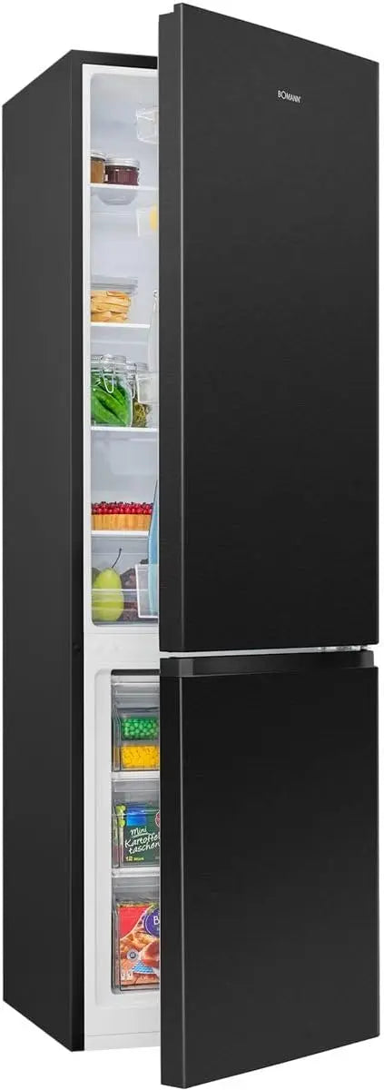 Bomann Kühl-Gefrierkombination, Low Frost, Schwarz, KG 7369