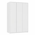 Rauch Kleiderschrank Nabila, 3-türig, Push-to-Open, Weiß, 140 cm Breite, für Schlaf-, Kinder- und Jugendzimmer