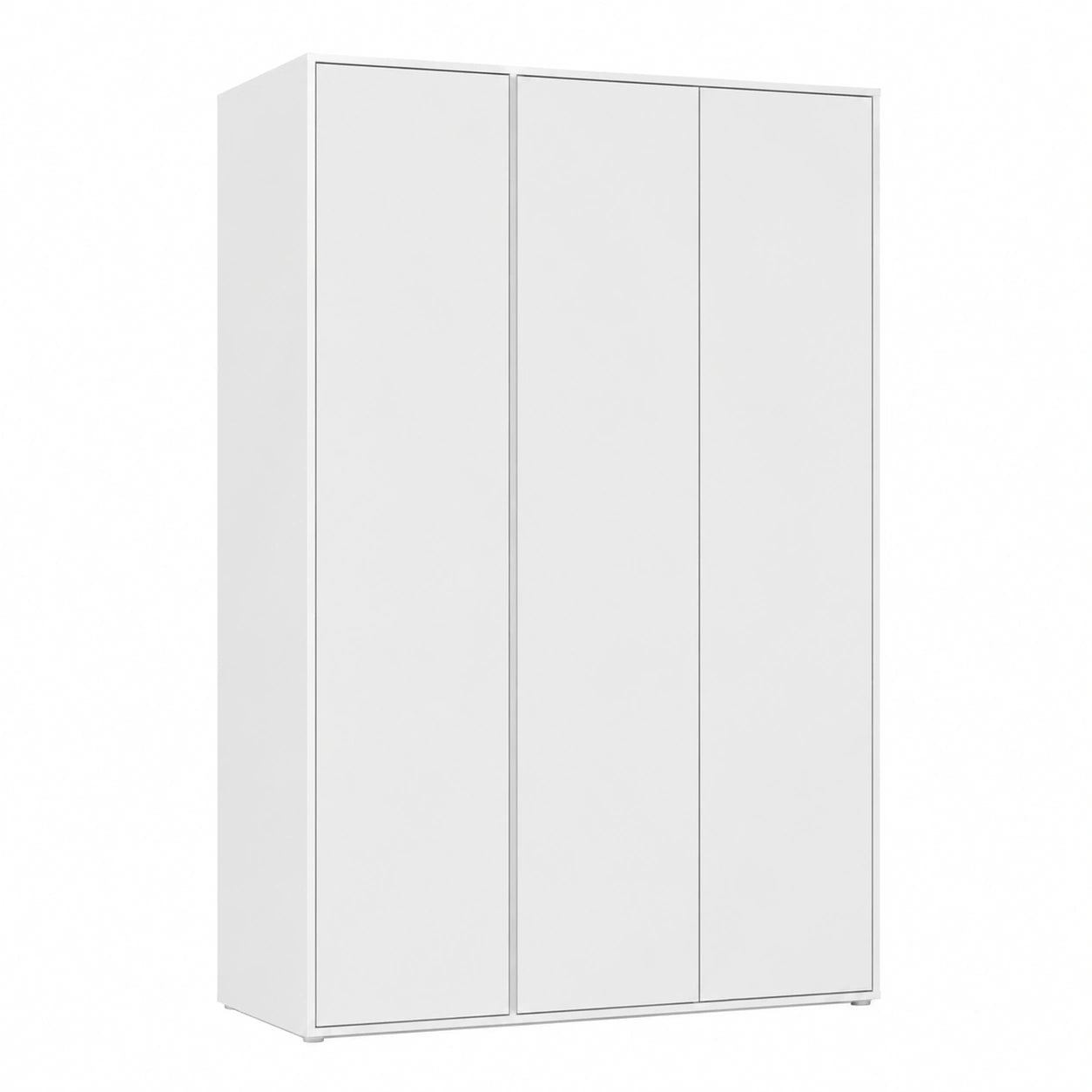 Rauch Kleiderschrank Nabila, 3-türig, Push-to-Open, Weiß, 140 cm Breite, für Schlaf-, Kinder- und Jugendzimmer