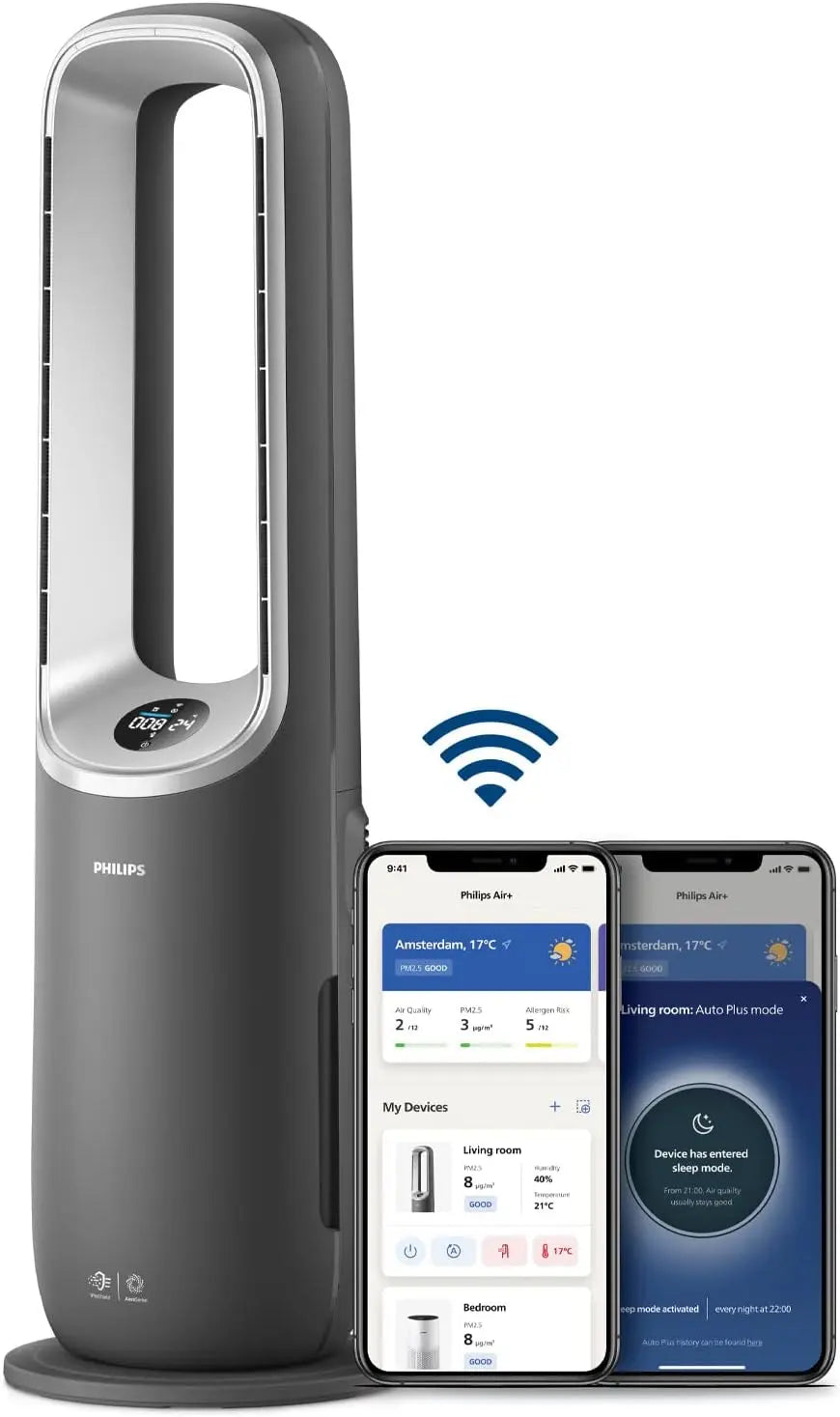 PHILIPS 3-in-1-Luftreiniger, Grau