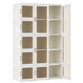 Dripex Faltbarer Kleiderschrank 104x170x50 cm, Magnettüren, einfacher Aufbau, für Schlafzimmer und Wohnzimmer, Weiß
