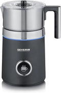 SEVERIN Milchaufschäumer SPUMA 700, Edelstahl, OLED, Schwarz, SM 3587
