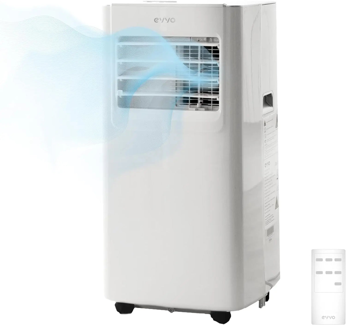 EVVO Klimaanlage, bis 15 m², Fernbedienung, Weiß, 7000 BTU
