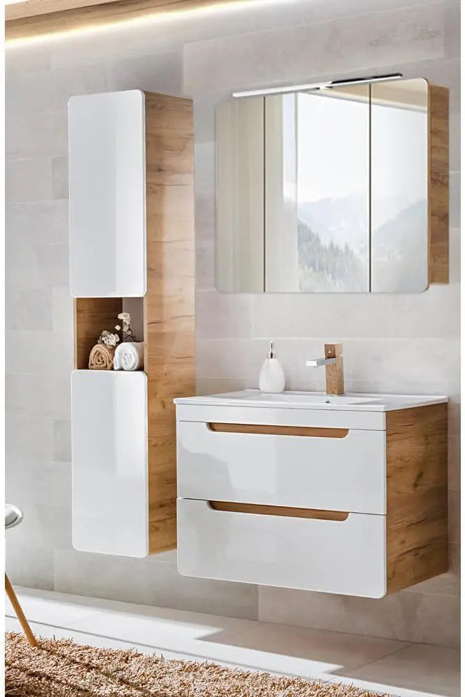 Lomadox Handwaschbecken, Weiß