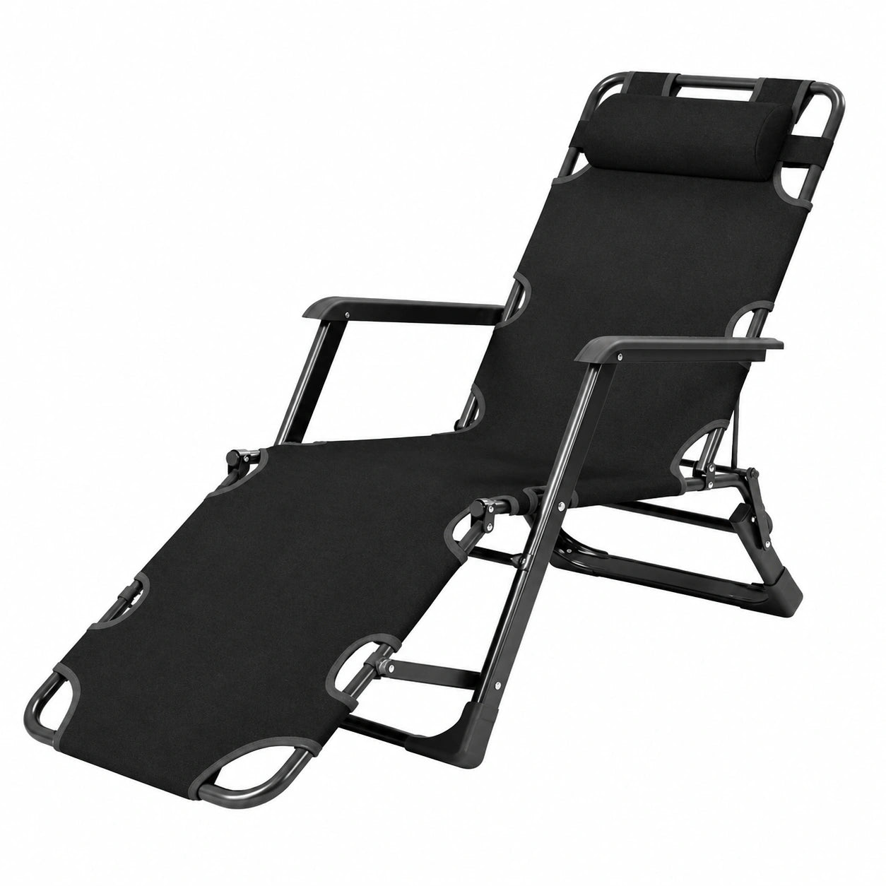 Ergonomischer Zero-Gravity-Sessel für Terrasse und Garten, klappbar mit Kissen, belastbar bis 200 kg