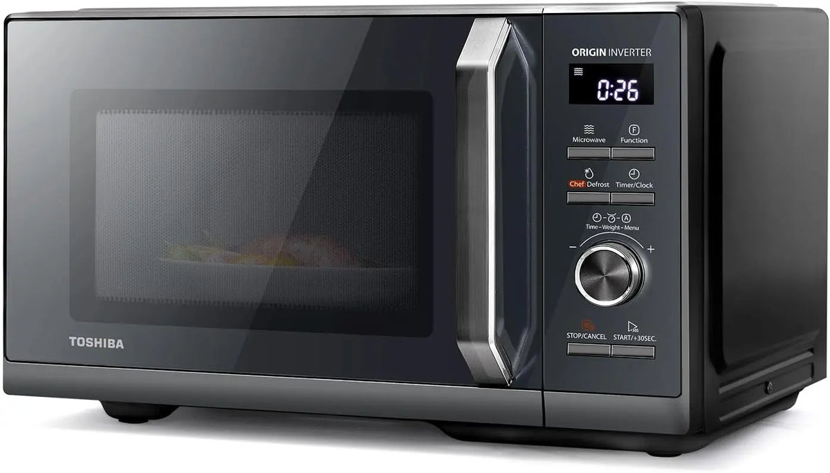 TOSHIBA Mikrowelle MW3-AG25PFI, 25 L, Grillfunktion, Einbaugerät, Grau, 900 W, 57 dB