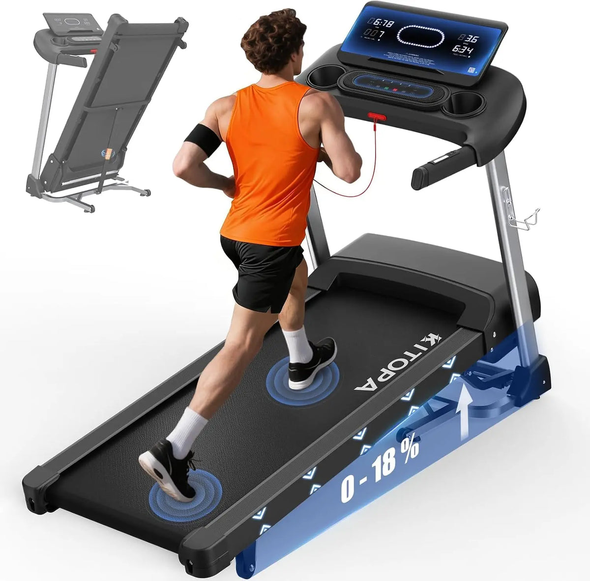 Kitopa Laufband, klappbar, 120CM