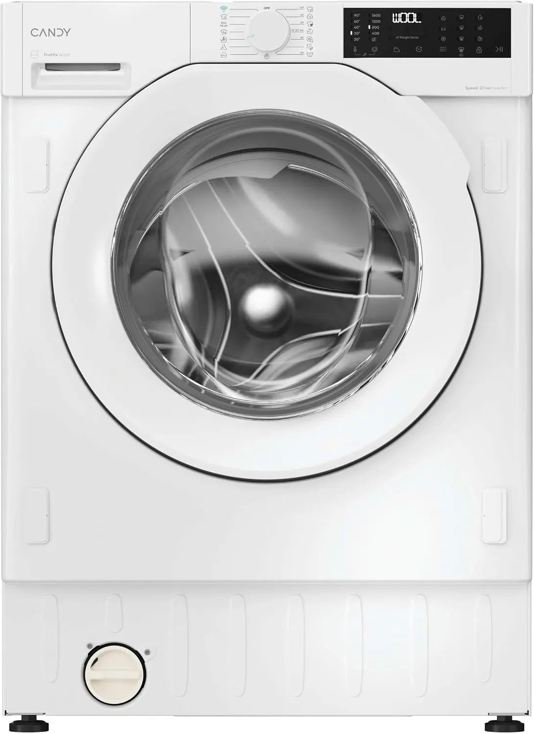 CANDY Waschmaschine BC448M4D8J-S, Fassungsvermögen 8 kg, WLAN, 1400 U/min, Kindersicherung