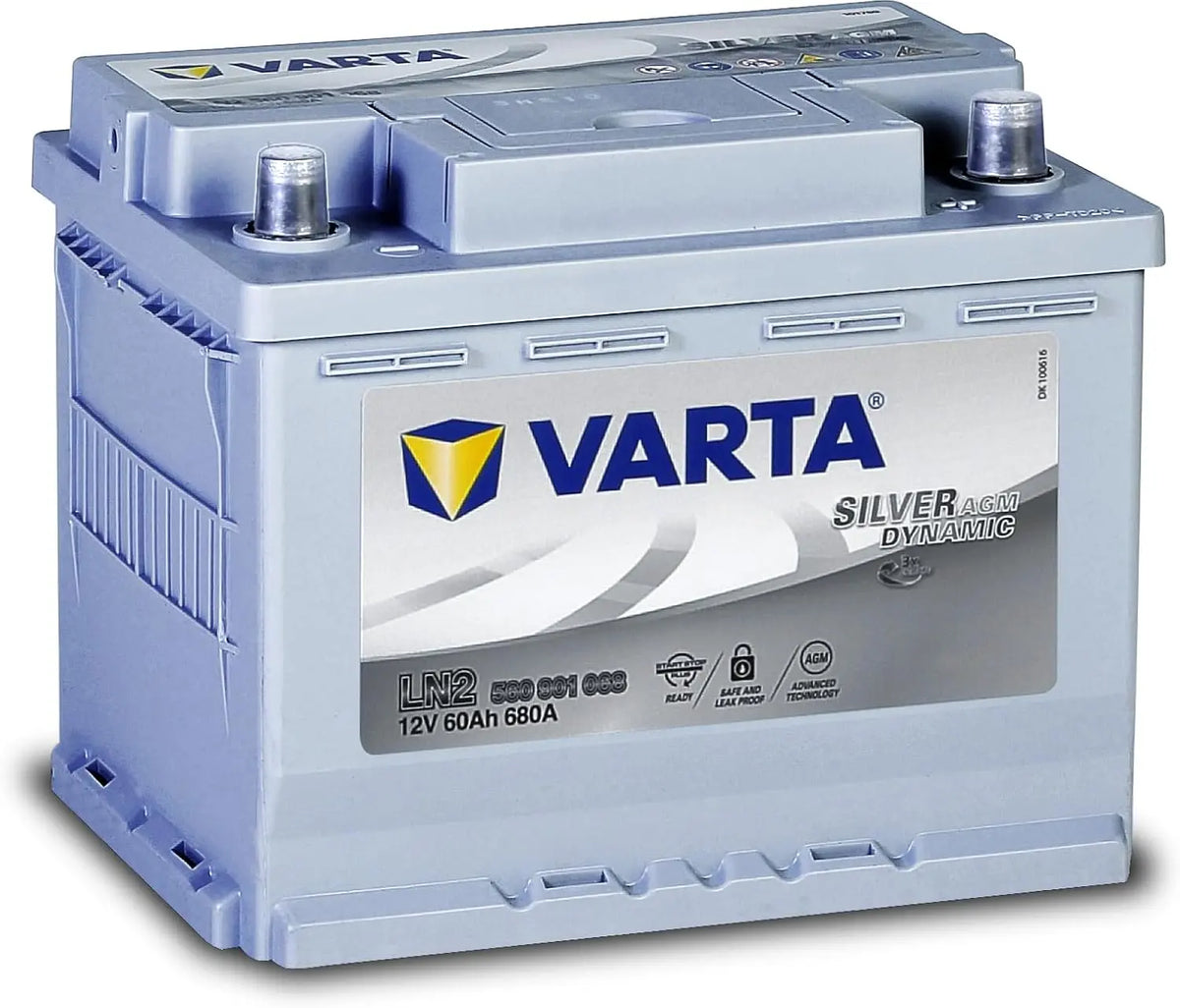 VARTA Gerät D52, Silber, 60 Ah