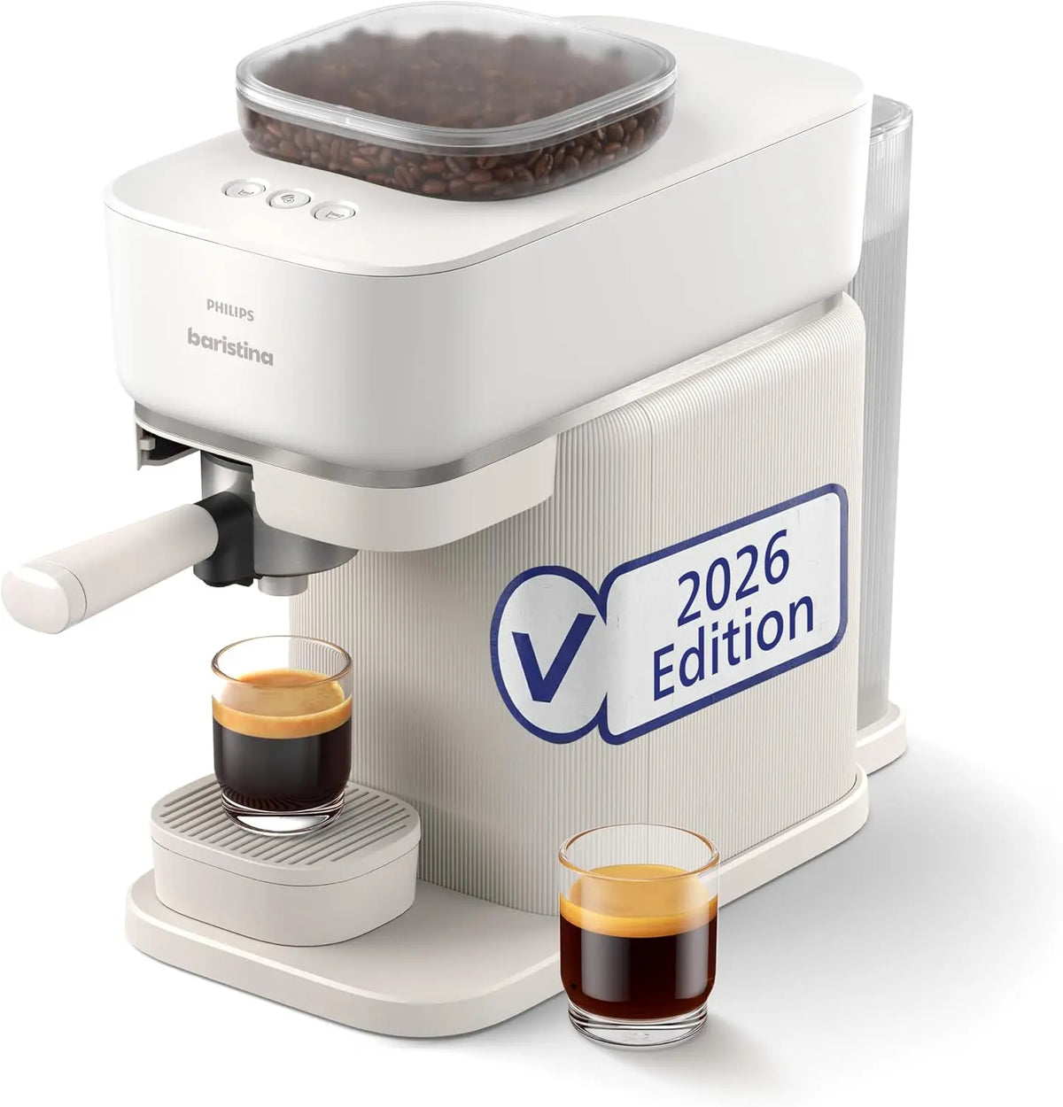 PHILIPS Espressomaschine, Weiß, 16 bar
