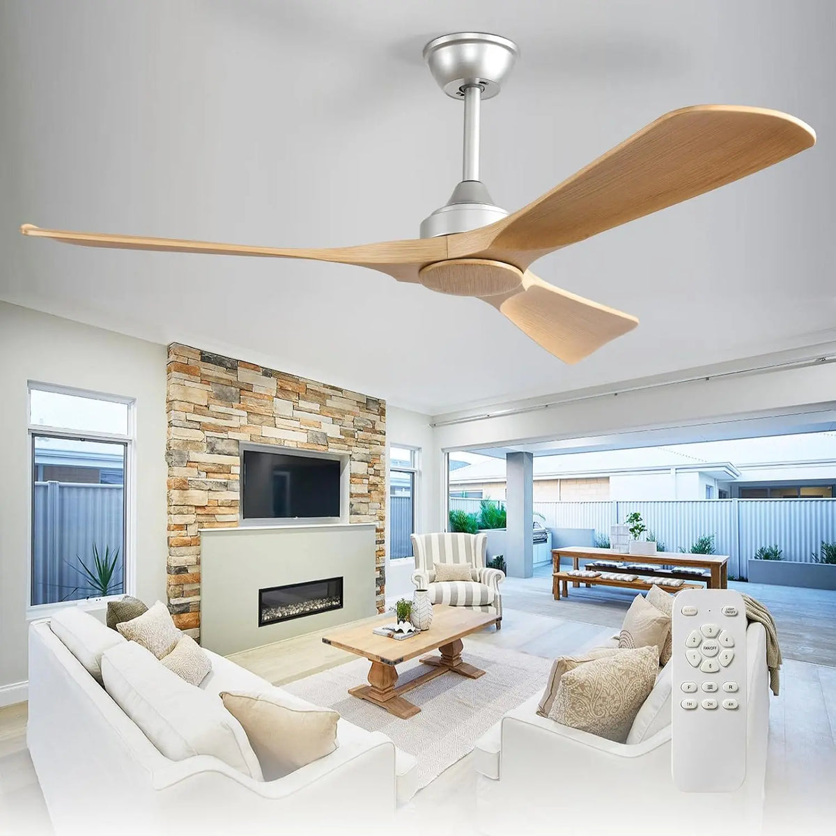 Depuley Deckenventilator, Fernbedienung, Timer