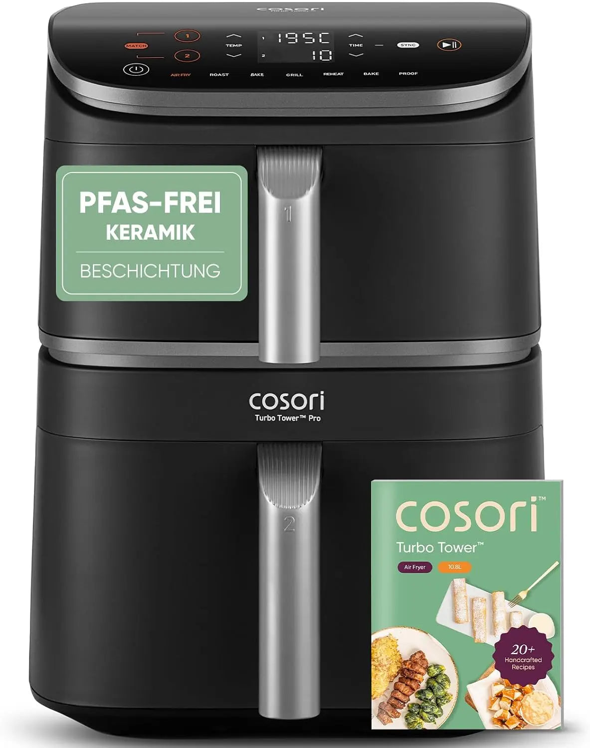 Cosori Heißluftfritteuse, 10.8 L