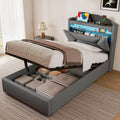 ZUUYEE Bett 90x200, Grau, 90 × 200 cm