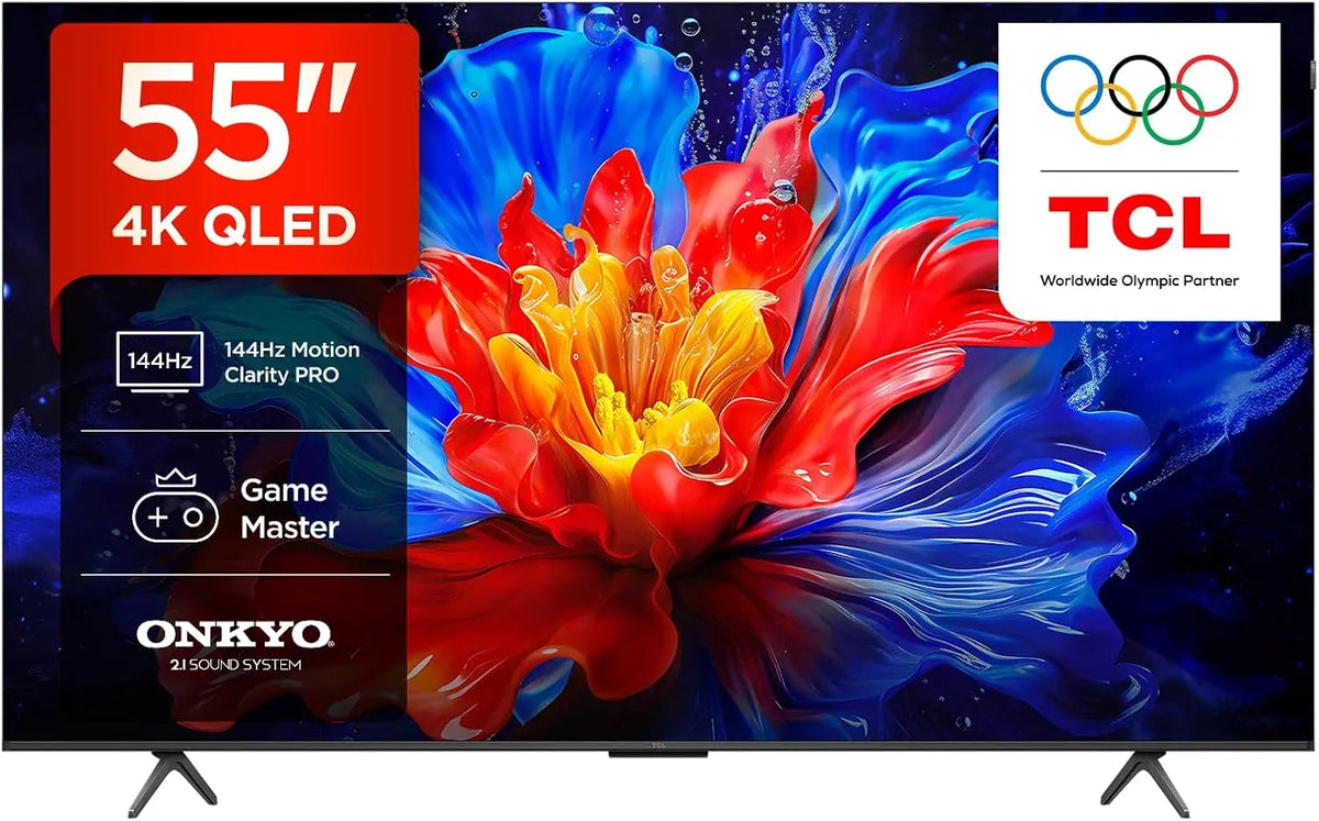 TCL Fernseher 55P8K, 55 Zoll, QLED, 4K, HDR