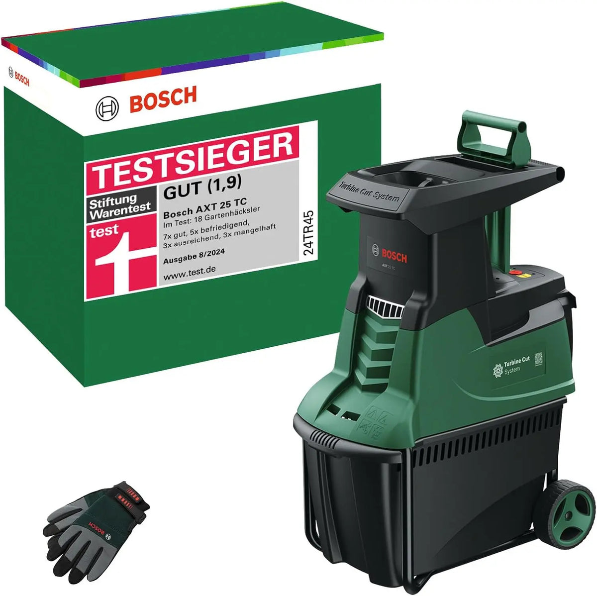 Bosch Gartenhäcksler AXT 25 TC, 2500 W, 53 L