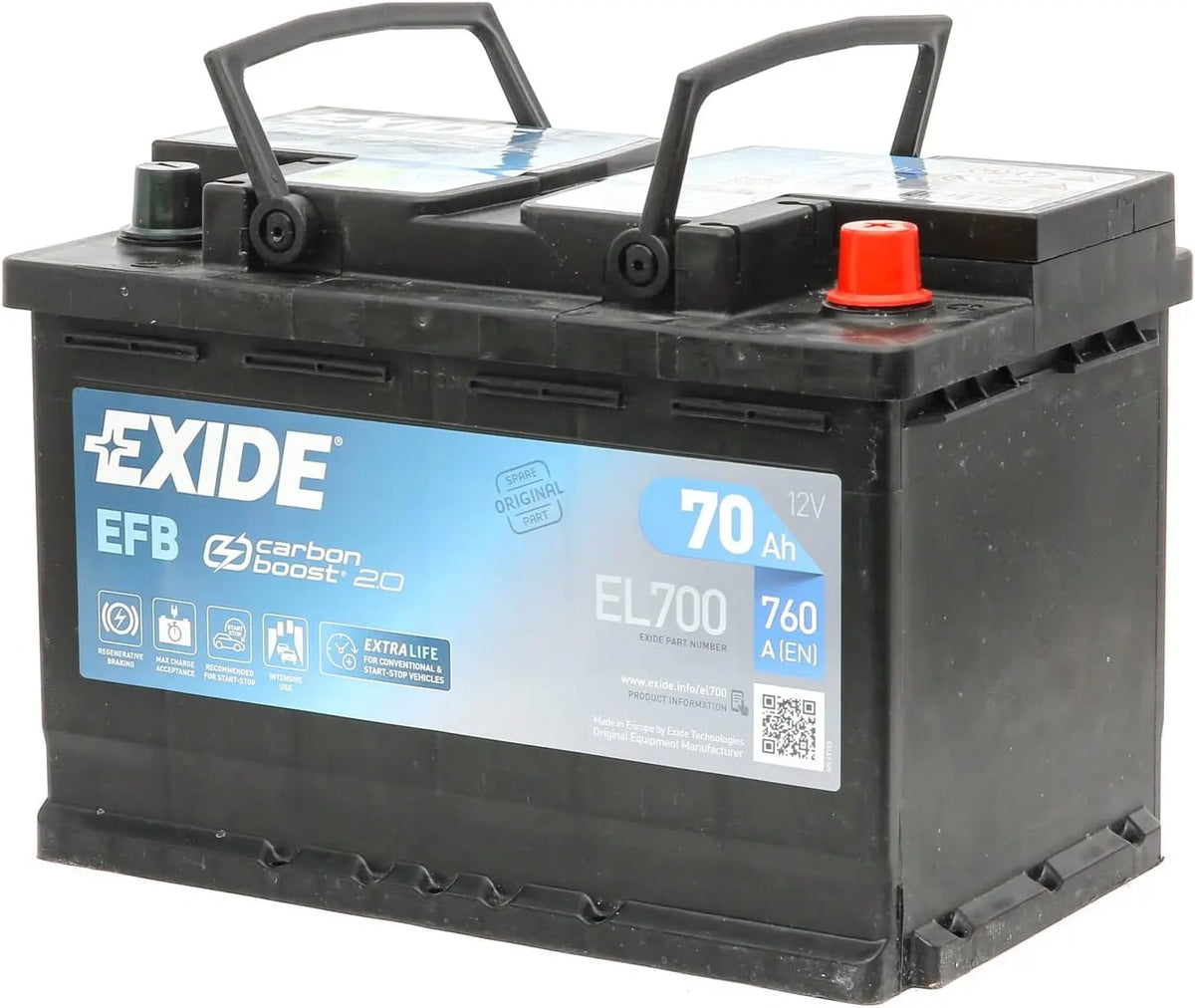 Exide Akku EL700, 70 Ah, 12 V