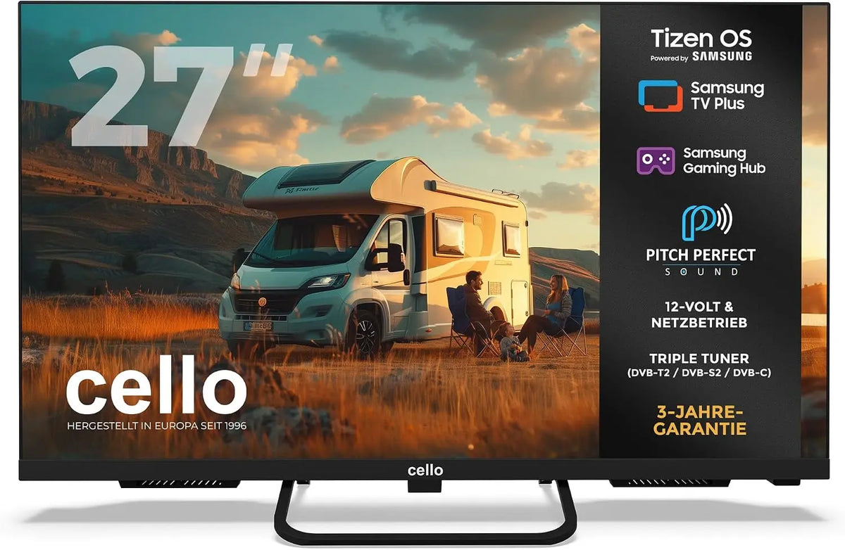 Cello Fernseher CTRAV-27TZ, 27 Zoll, 12 V