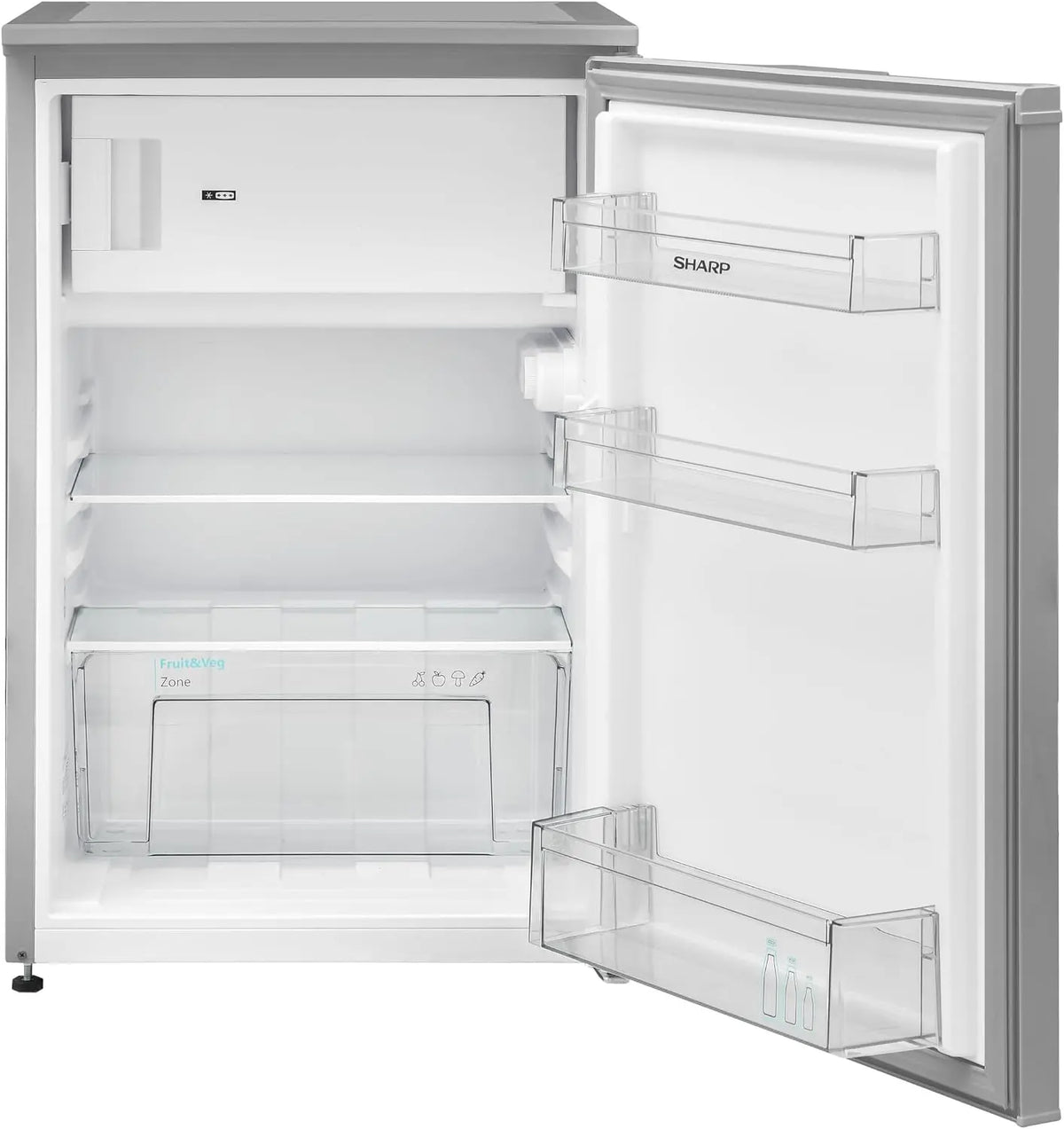 SHARP Kühlschrank SJ-UD121T2S-EU, 121 L, Silber