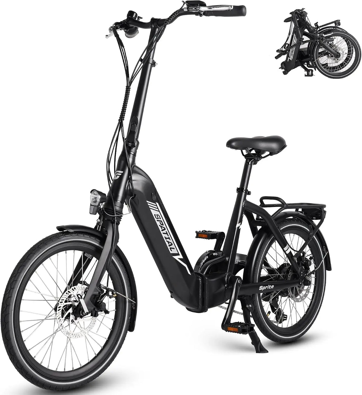SPATIAL E-Bike, 20 Zoll, 374,4 Wh, 36 V, 40NM, 250 W