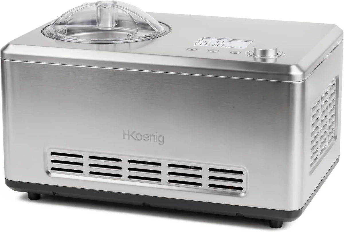 H.Koenig Eismaschine HF320, 2 L, Edelstahl, 180 W