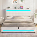 AOGLLATI Bett Polsterbett 160, Beige, 160 × 200 cm