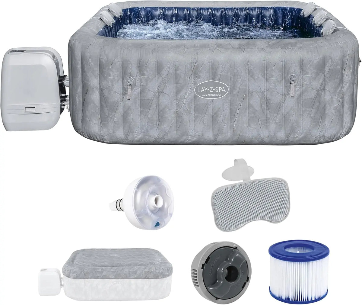 Bestway Whirlpool, 230 × 230 × 71 cm, App-Steuerung