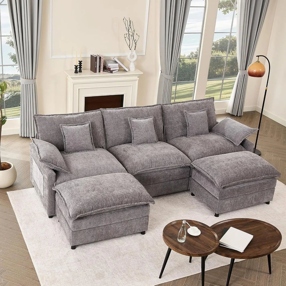 Litbird Sofa, Grau